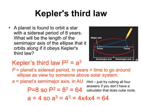 Kepler's third law