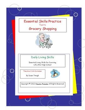 Grocery Shopping - Essential Skills Practice -Daily Living Skills