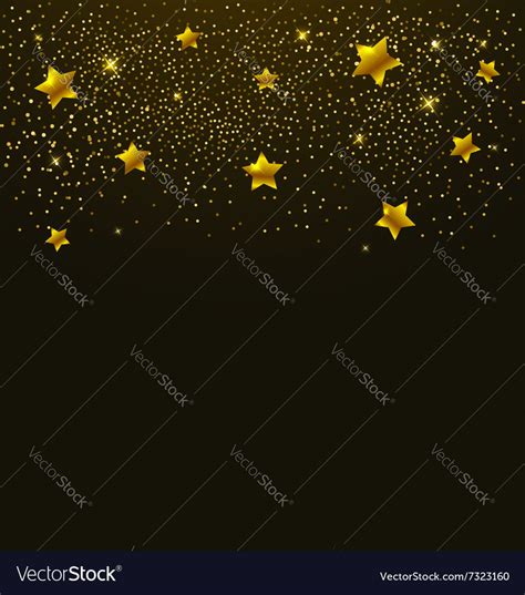 Golden shining stars Royalty Free Vector Image