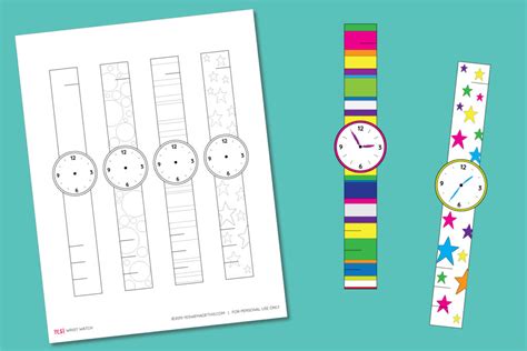 Printable Paper Watch Template for Kids - YES! we made this