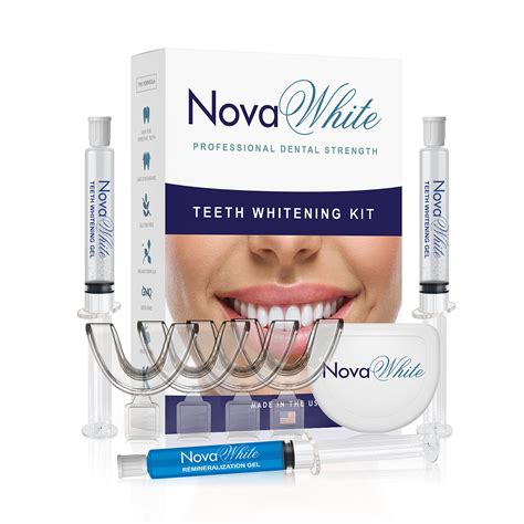 Buy NovaWhite Tooth Whitening Kit, 40+ s of 36% Carbamide Peroxide, (4 ...