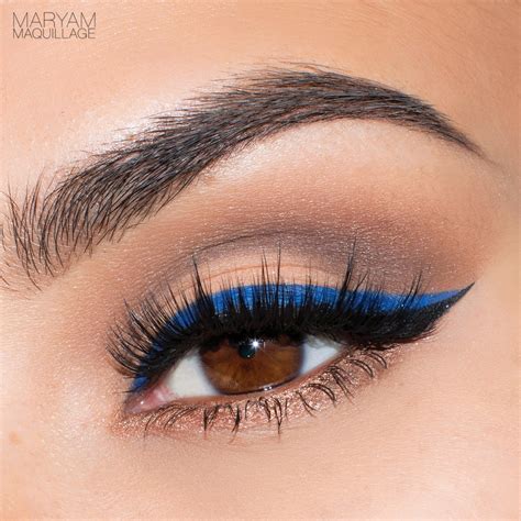 Maryam Maquillage: "Pop of Blue" Cat-Eye Spring Makeup Tutorial