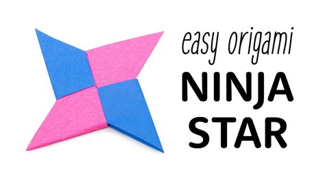 Origami Ninja Star Tutorial - Shuriken - Paper Kawaii - YouTube