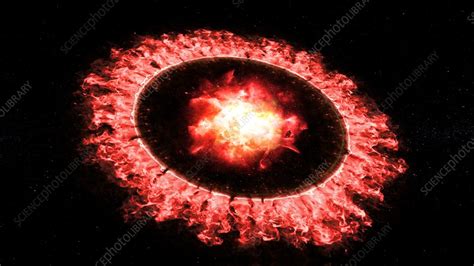 Supernova 1987A, illustration - Stock Image - C045/9950 - Science Photo ...