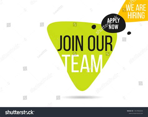 Join Our Team Poster Template Job Stock Vector (Royalty Free ...