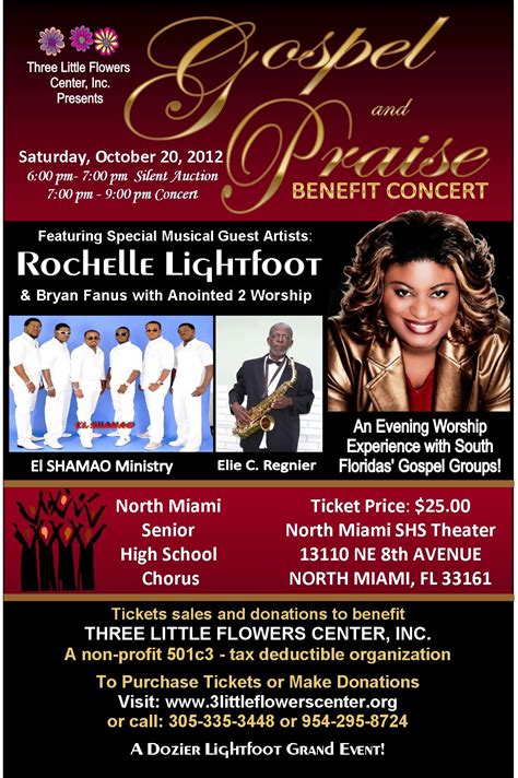 Gospel & Praise Benefit Concert Tickets, Sat, Oct 20, 2012 at 6:00 PM ...