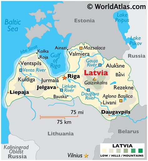 Riga Latvia Map Europe