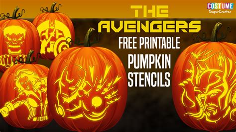 5 Free Avengers Pumpkin Carving Templates and Stencils - Classy Mommy