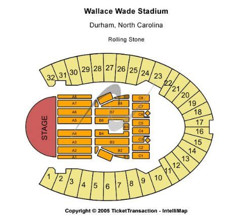 Wallace Wade Stadium Tickets and Wallace Wade Stadium Seating Chart ...