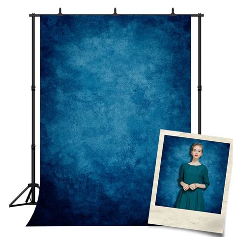 Buy DePhoto Abstract Blue School Photo Backdrop for Pictures Portrait ...