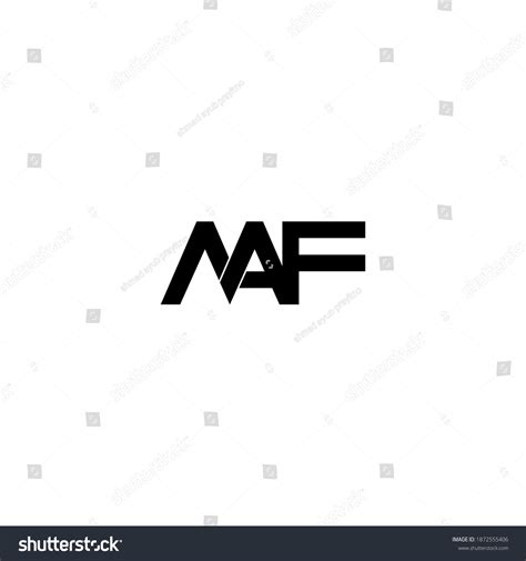 Maf Letter Original Monogram Logo Design: เวกเตอร์สต็อก (ปลอดค่า ...