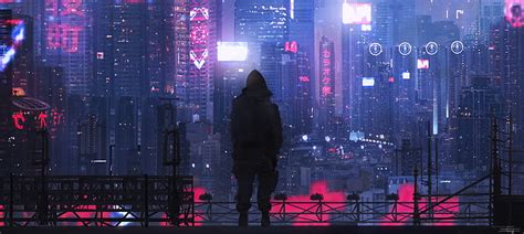 HD wallpaper: Anime, city, Tokyo, edit, Photoshop, Neo-noir, Color ...