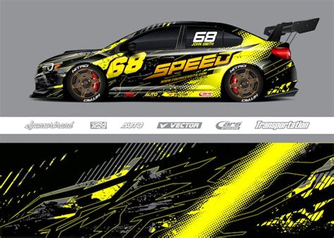 Premium Vector | Racing car livery designs