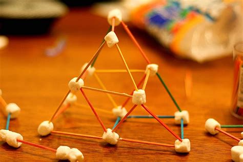 Building toothpick and marshmallow structures, while drinking hot ...