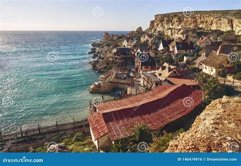 Beautiful Village On The Sea Stock Photo - Image of destination, huge ...