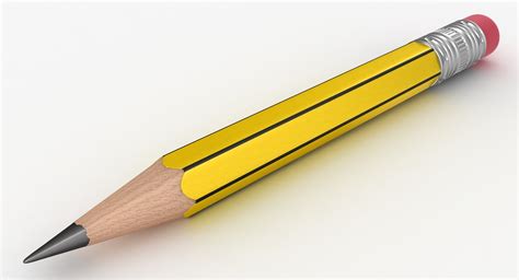 3D realistic yellow black pencil - TurboSquid 1167611