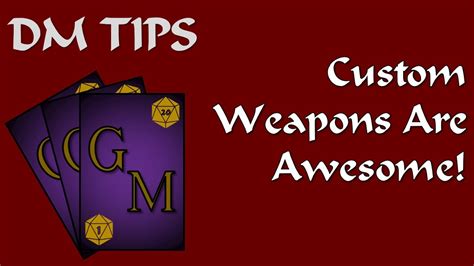 How To Use "Improvised" Weapons | DM Tips | D&D 5E - YouTube