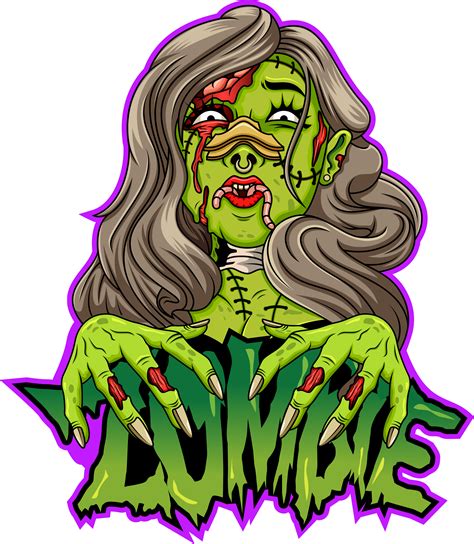 Female Zombie Cartoon