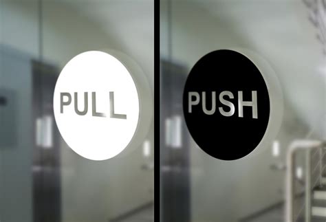 PUSH & PULL signs (set of 2) Please choose the desired size and color ...