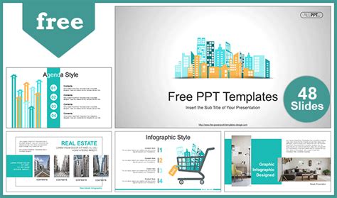 City Buildings Skyline PowerPoint Templates - Slidesgo templates