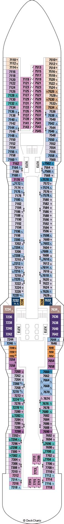 Royal Caribbean Ovation of the Seas Deck Plans: Ship Layout, Staterooms ...