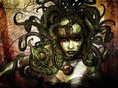 Free download Medusa Illustration Mythical Creatures Wallpaper ...