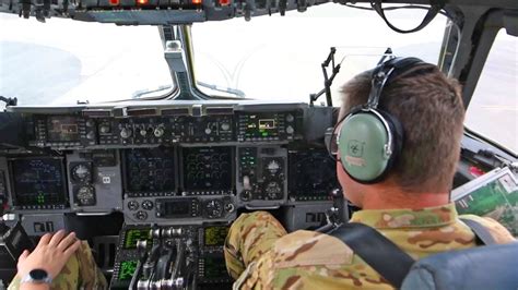 U.S. Air Force C-17 Globemaster III Take Off, Cockpit View • Joint Base ...