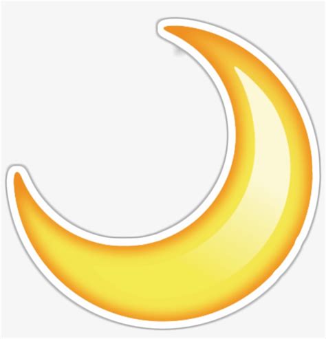 Download Sticker Transparent Moon Png Library Stock - Half Moon Emoji ...