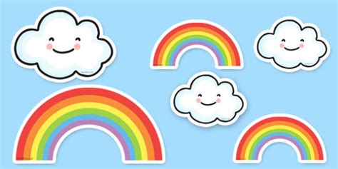 Free Printable Rainbow Pictures - Proud Cloud Display