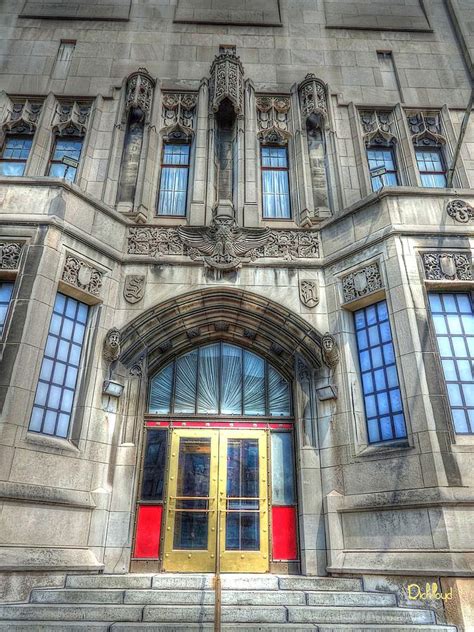 West Entrance Detroit Masonic Temple Digital Art by Rick Lloyd - Pixels