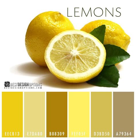 lemon-color-palette Color Combos, Color Schemes, Color Palette Yellow ...