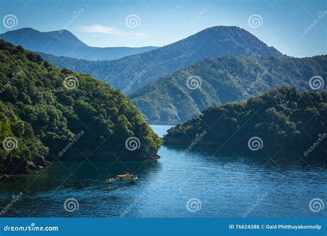 Marlborough Sounds Seen from Ferry from Wellington To Picton, New ...