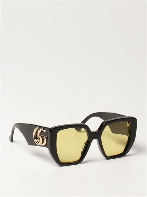 GUCCI: sunglasses in acetate - Black | Gucci sunglasses GG0956S online ...