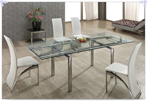 China Tempered Glass Extendable Dining Table (L808A) - China Extendable ...