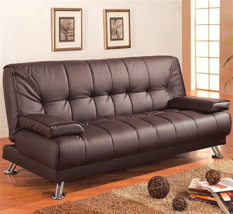 Faux Leather Sleeper Futon by Coaster | Sleepworks