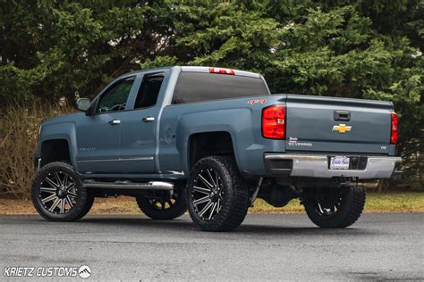 Lifted 2014 Chevy Silverado 1500 with Fuel Contra and Rough Country ...