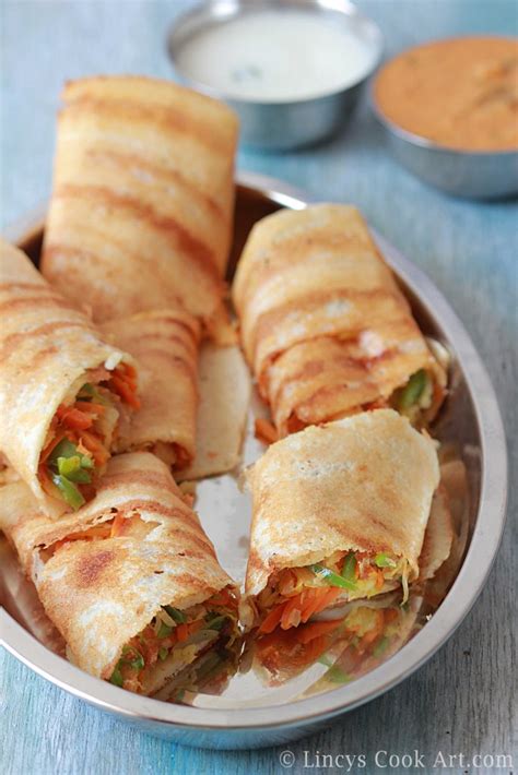 Spring Roll Dosa ~ Lincy's Cook Art