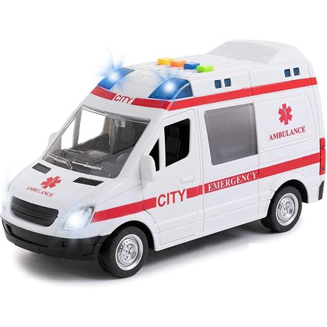 Buy Toy To Enjoy Ambulance Toy Car with Light & Siren Sound Effects ...