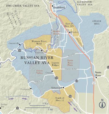 Russian River Valley Map