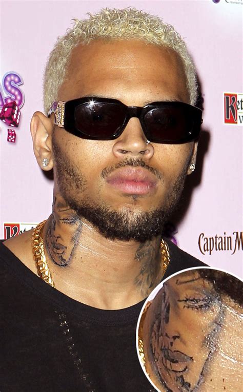 Photo #216222 from Chris Brown Neck-Tattoo Memes | E! News