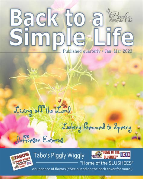 BACK to a SIMPLE LIFE - Vol. 2, No. 1, 2023. by TDS-Promotions ...