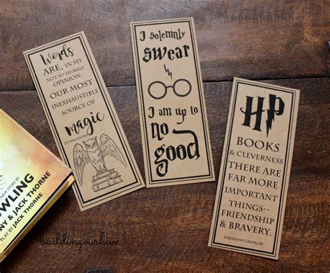 Harry Potter Bookmark Printables - Printable Word Searches