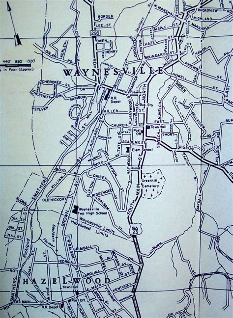 Waynesville NC (March 1957) | Map by MAPCO. The town of Hazl… | Flickr