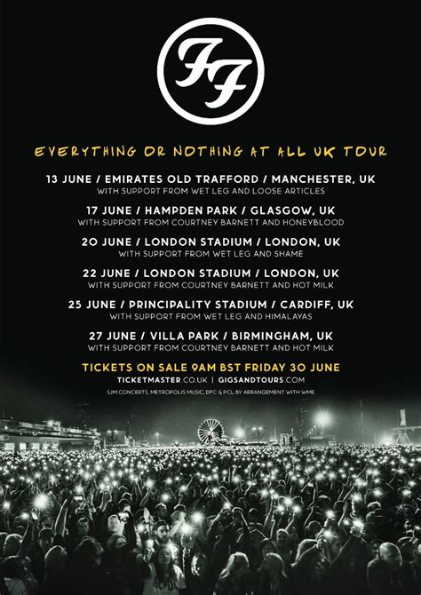 Foo Fighters announce 2024 'Everything or Nothing at All UK Tour ...