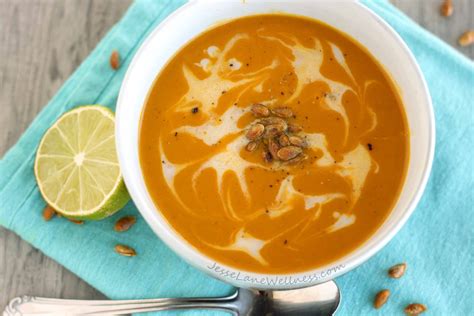 Curry Kabocha Squash Soup (vegan, paleo) by Jesse Lane Wellness