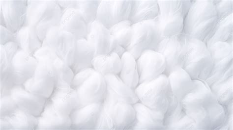 Fluffy White Cotton Fiber Texture A Natural Material For A Background ...