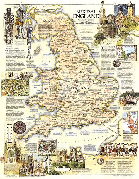 Medieval England Map