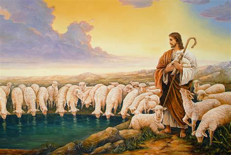 Good Shepherd Painting by Bryan Ahn - Fine Art America