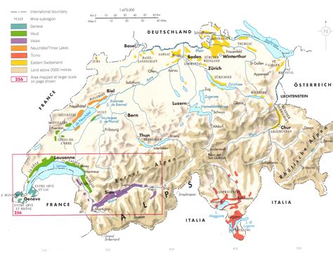 Detailed physical map of Switzerland. Switzerland detailed physical map ...