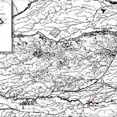 The Map of river Chenab along with three study sites i.e. Head Marala ...